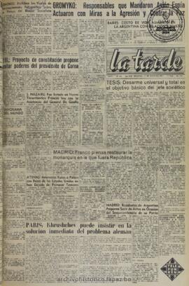 La Tarde, edición del 11 de mayo de 1960