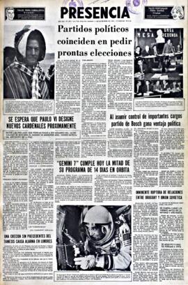 Presencia, edición del 11 de diciembre de 1965