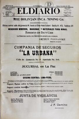 El Diario, edición del 5 de junio de 1906