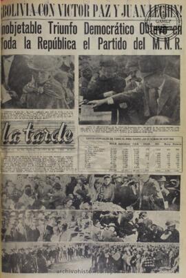 La Tarde, edición del 6 de junio de 1960