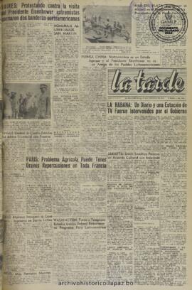 La Tarde, edición del 23 de febrero de 1960