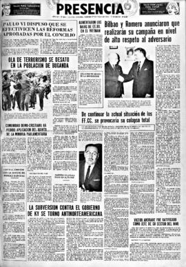 Presencia, edición del 27 de mayo de 1966