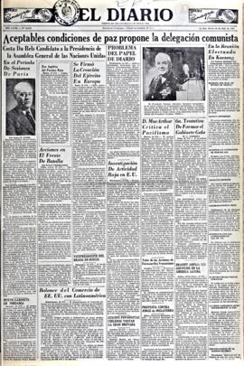 El Diario, edición del 26 de julio de 1951