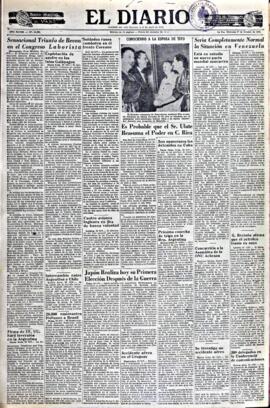 El Diario, edición del 1 de octubre de 1952