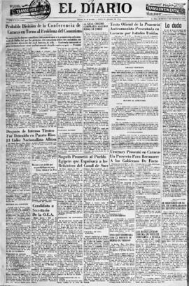 El Diario, edición del 7 de marzo de 1954