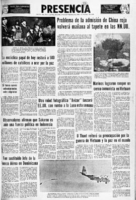 Presencia, edición del 19 de septiembre de 1966
