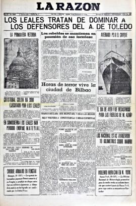 La Razón, edición del 19 de septiembre de 1936