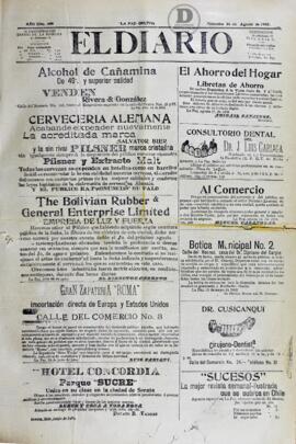 El Diario, edición del 16 de agosto de 1905