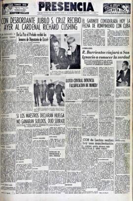 Presencia, edición del 13 de agosto de 1964