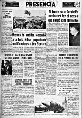 Presencia, edición del 15 de enero de 1966