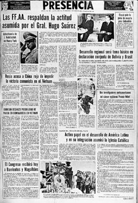 Presencia, edición del 14 de octubre de 1966