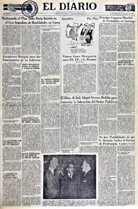El Diario, edición del 25 de noviembre de 1952