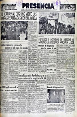 Presencia, edición del 14 de agosto de 1964