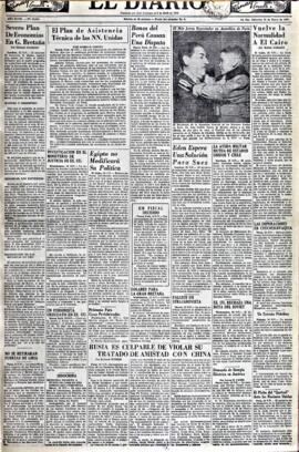 El Diario, edición del 30 de enero de 1952