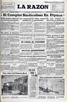 La Razón, edición del 10 de junio de 1936