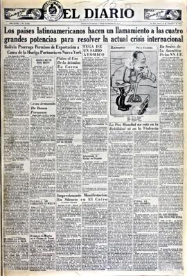 El Diario, edición del 15 de noviembre de 1951