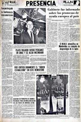 Presencia, edición del 22 de julio de 1965