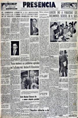 Presencia, edición del 19 de junio de 1964