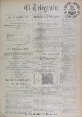 El Telegrafo, edición del 9 de febrero de 1895