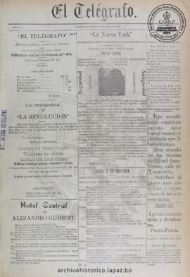 El Telegrafo, edición del 9 de marzo de 1893