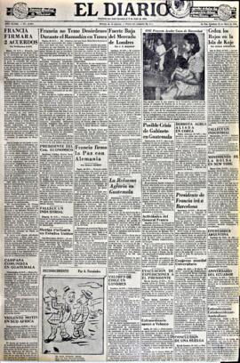 El Diario, edición del 25 de mayo de 1952