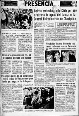 Presencia, edición del 29 de septiembre de 1966