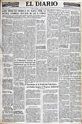 El Diario, edición del 16 de septiembre de 1953