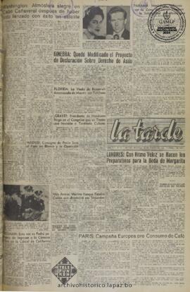 La Tarde, edición del 12 de marzo de 1960