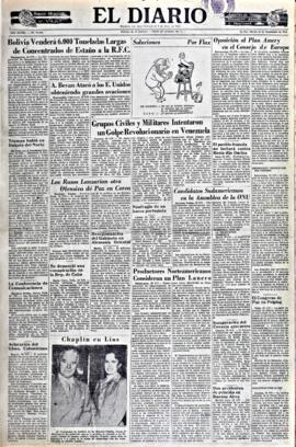 El Diario, edición del 30 de septiembre de 1952