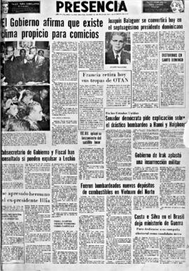 Presencia, edición del 1 de julio de 1966