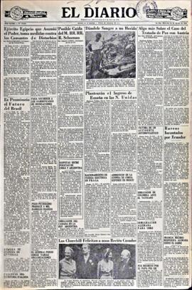 El Diario, edición del 20 de agosto de 1952