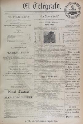 El Telegrafo, edición del 31 de agosto de 1893