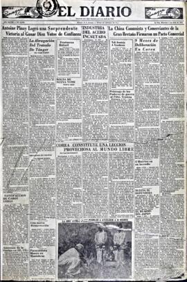 El Diario, edición del 9 de abril de 1952