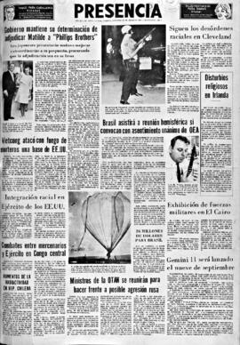 Presencia, edición del 24 de julio de 1966