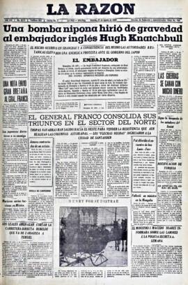 La Razón , edición del 27 de agosto de 1937