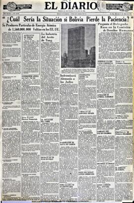 El Diario, edición del 21 de mayo de 1952