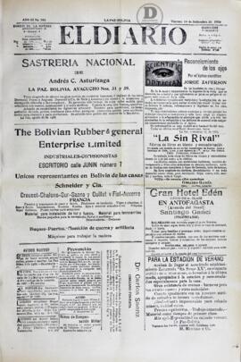 El Diario, edición del 14 de septiembre de 1906