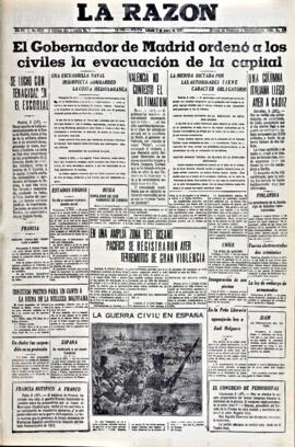 La Razón, edición del 9 de enero de 1937