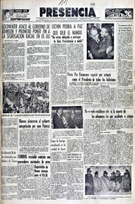 Presencia, edición del 11 de julio de 1964