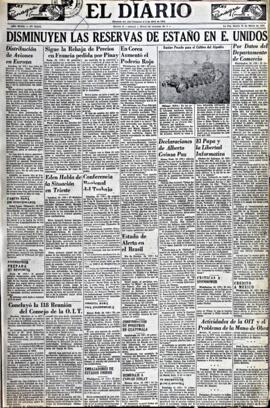 El Diario, edición del 25 de marzo de 1952