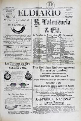 El Diario, edición del 4 de octubre de 1906