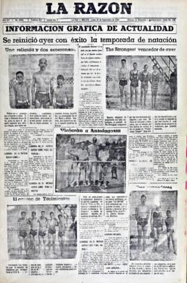 La Razón, edición del 27 de septiembre de 1937