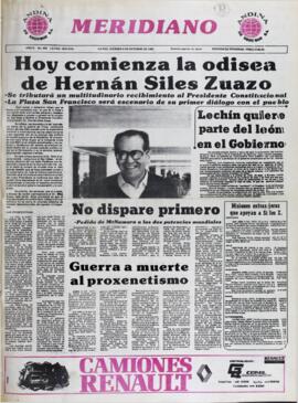 LECHÍN QUIERE PARTE DEL LEÓN EN EL GOBIERNO. (1982, 08 de octubre). Meridiano [La Paz, Bolivia], p. 1.