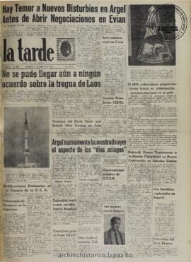 La Tarde, edición del 13 de mayo de 1961