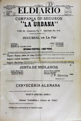 El Diario, edición del 26 de mayo de 1906