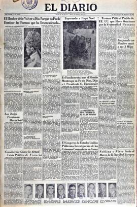 El Diario, edición del 25 de diciembre de 1952