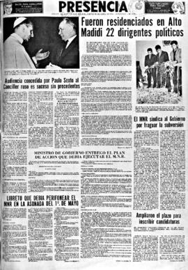 Presencia, edición del 28 de abril de 1966
