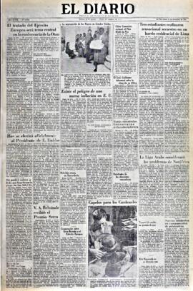 El Diario, edición del 15 de diciembre de 1952