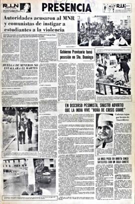 Presencia, edición del 4 de septiembrede de 1965