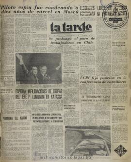La Tarde, edición del 19 de agosto de 1960